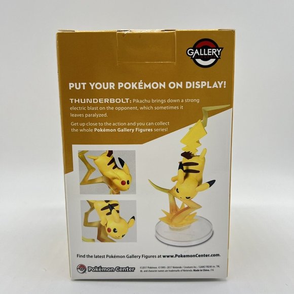 Pokemon‎ Pikachu Thunderbolt Gallery Figure New Damaged Box Toy - Picture 3 of 7